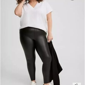 Torrid Full-Length Faux Leather Black Leggings